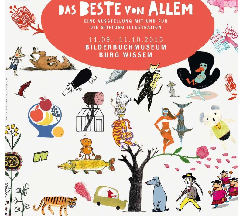 Der Katalog zur Ausstellung mit Zeichnungen zum Jubiläum der Stiftung Illustration.
