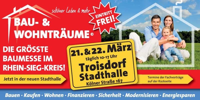 Plakat zu den Bautagen in der Stadthalle