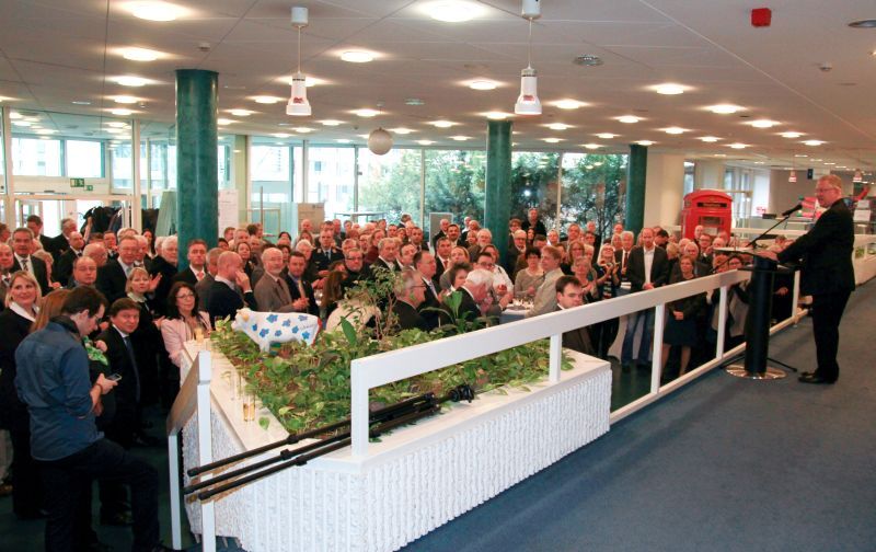 Bürgermeister Klaus-Werner Jablonski begrüßte mehrere hundert Gäste im Rathaus.