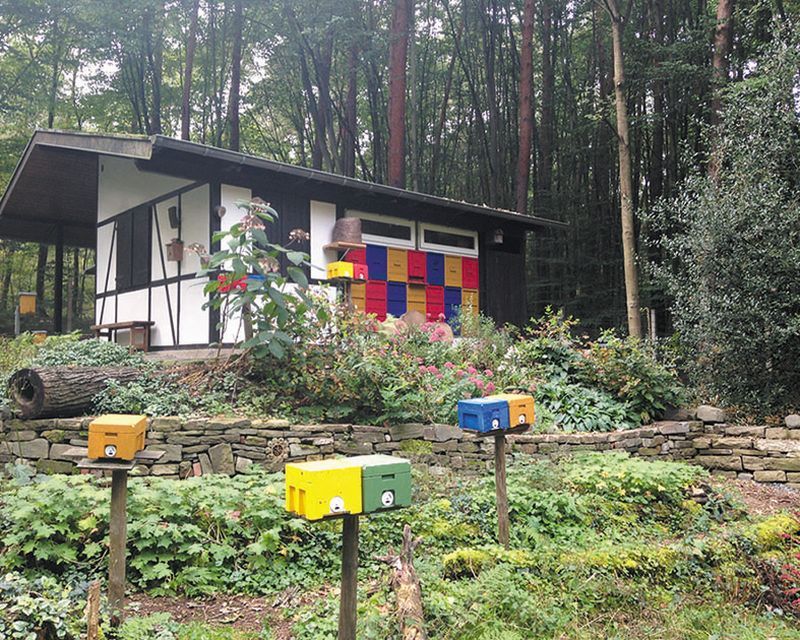Der Lehrbienenstand des Imkervereins im Waldpark an der Altenrather Straße.