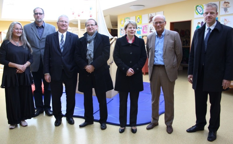 Zum Besuchsprogramm gehörte auch die Besichtigung der Kita Am Wasserwerk.