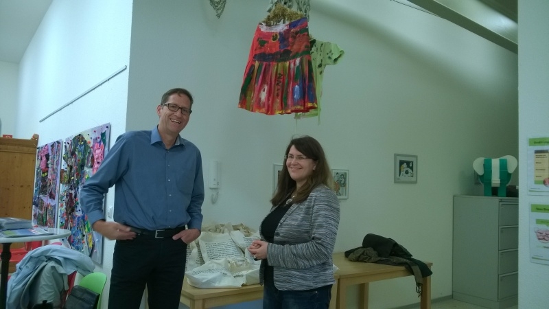 Im Gespräch: Karsten Heusinger, Organisator des Vereins kivi e.V. und Bianca Milde von der BGW