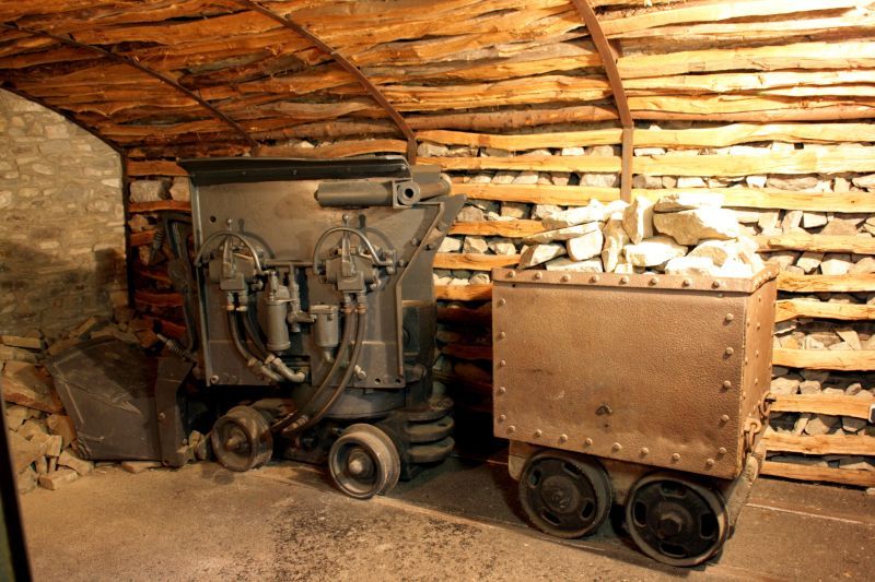 Szene im Bergischen Museum für Bergbau, Handwerk und Gewerbe.