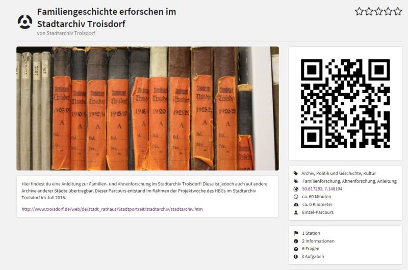 APP-Beschreibung mit QR-Code
