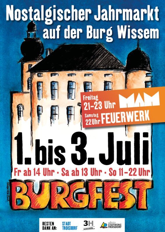 Willkommen zum nostalgischen Jahrmarkt auf Burg Wissem!