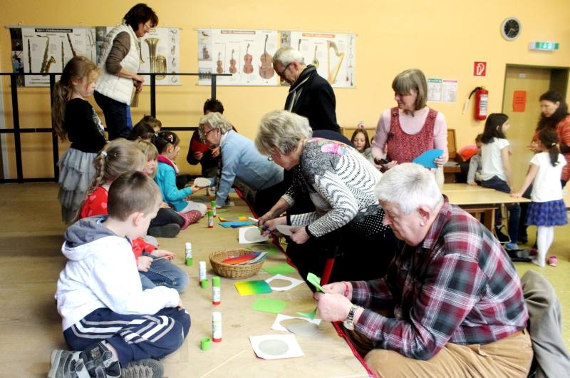 Erst gemeinsam gebastelt, ...