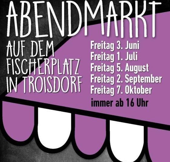 Willkommen beim stimmungsvollen Abendmarkt in der Fußgängerzone!