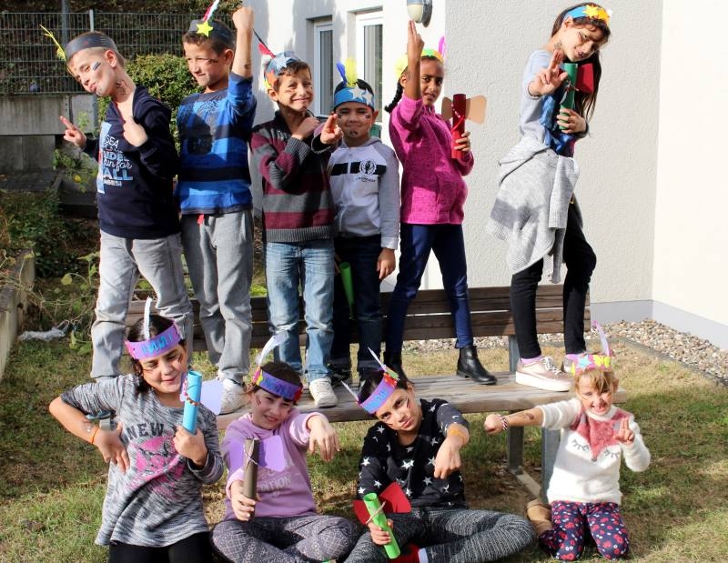 Kleine Indianer eroberten das „Uferstübchen“.