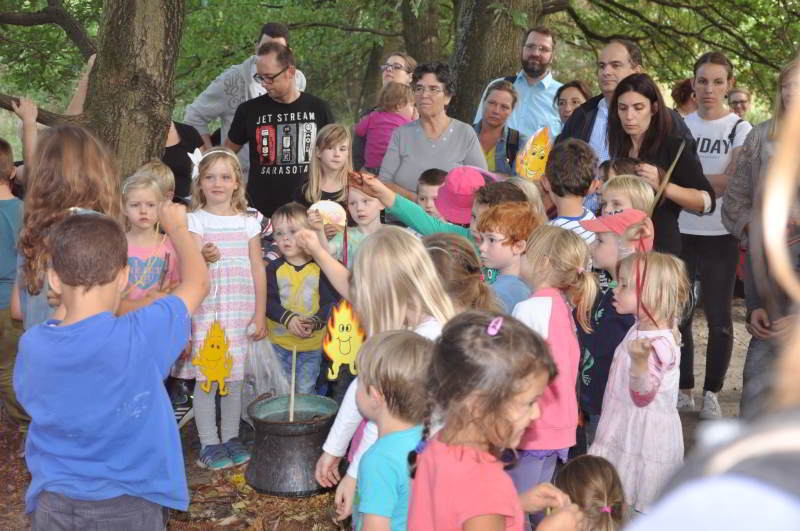 Teilnehmer der Herbstwaldwanderung