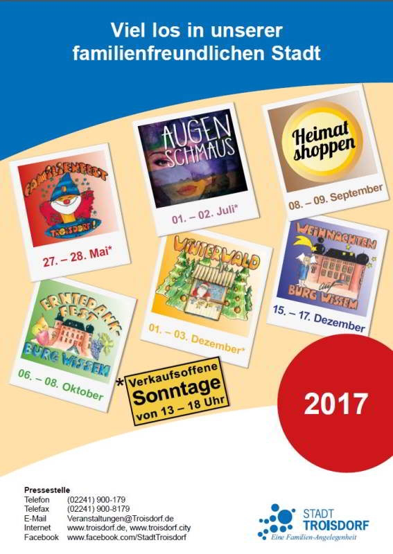 Plakat Viel los in der Troisdorfer City