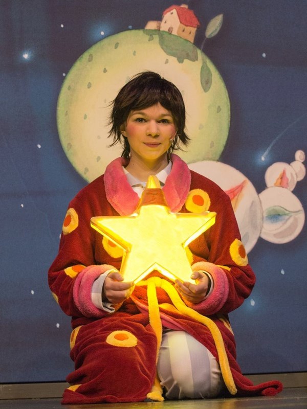 Szene aus dem Musical für Kinder „Lauras Stern“.