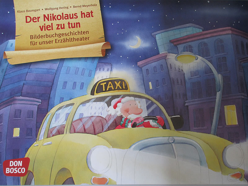 Nikolaus auf Tour: Buchcover des Verlags Don Bosco.