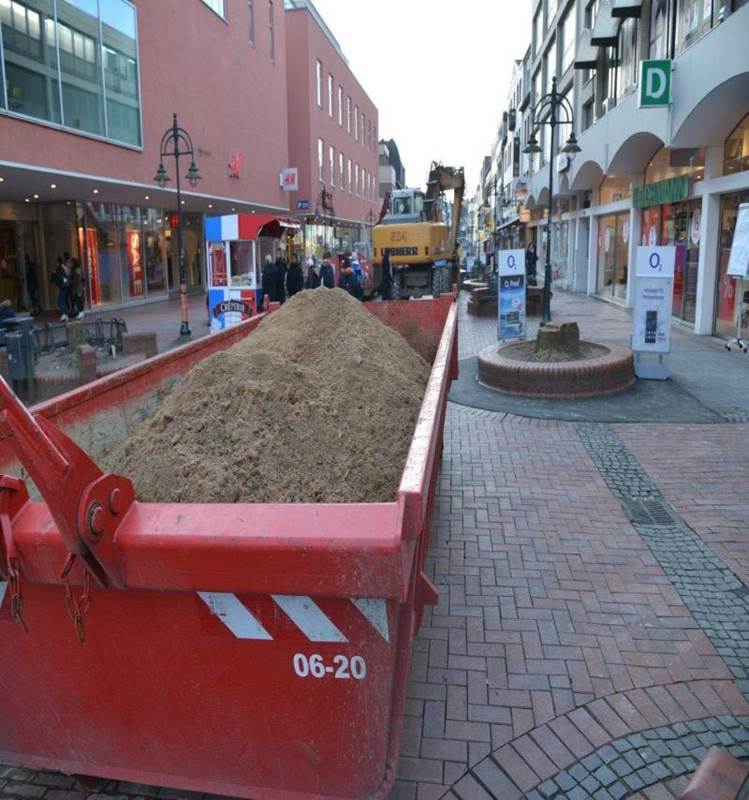 Im Bereich Ursulaplatz und Forum Troisdorf finden derzeit Tiefbauarbeiten statt
