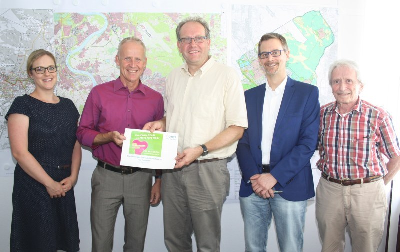 Im Rathaus wurden die Ergebnisse des Fahrradklimatests vorgestellt.