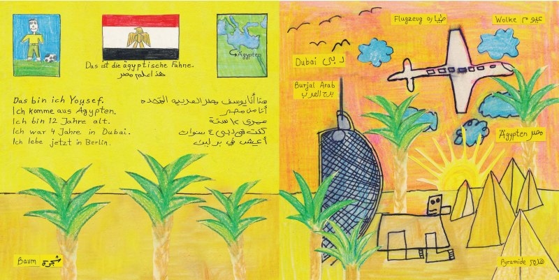 Bild von Yousef aus Ägypten, aus: Patricia Thoma, „Willkommen in Deutschland“, Verlag Jacoby & Stuart 2016.