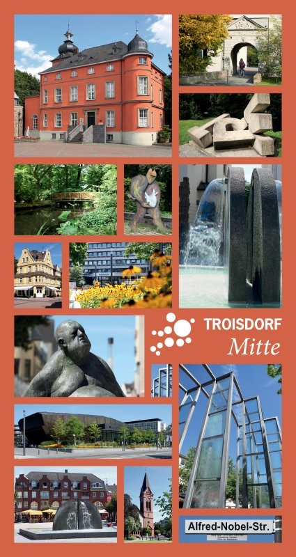 Ansichtskarte mit Motiven aus Troisdorf-Mitte