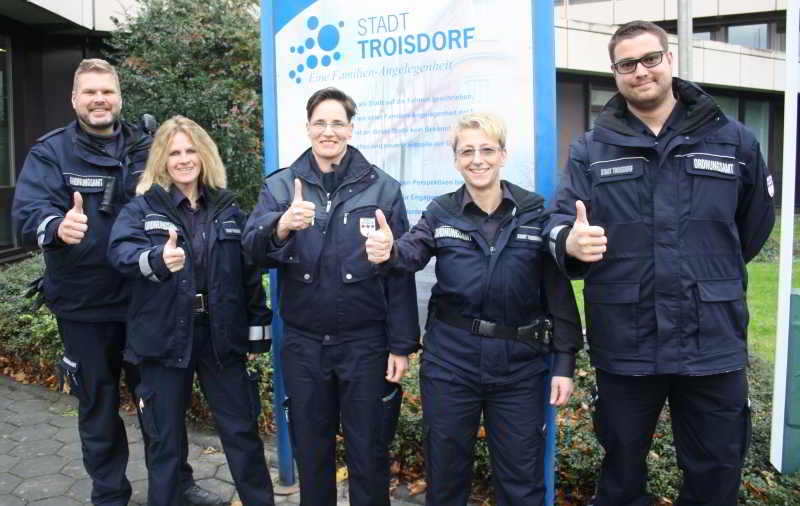 Die Mitarbeiterinnen und Mitarbeiter des städtischen Ordnungsdienstes.