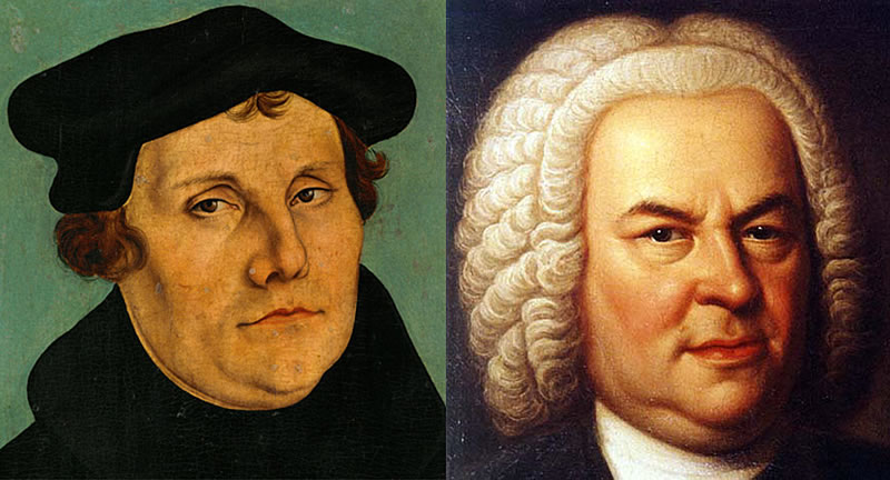 Martin Luther und Johann Sebastian Bach hatten jeweils ein besonderes Verhältnis zur Musik.