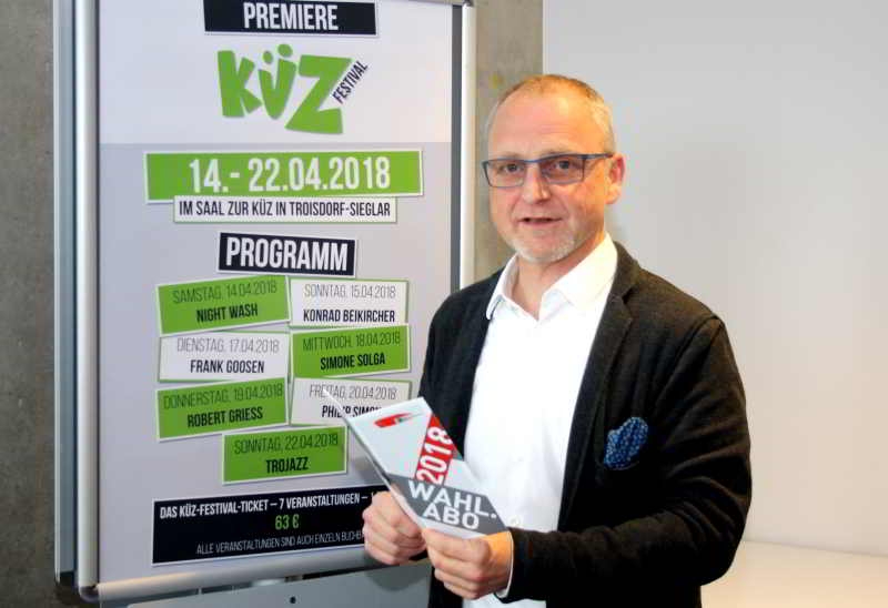 Alexander Krößner, Manager der Stadthalle, stellte das Programm 2018 vor.