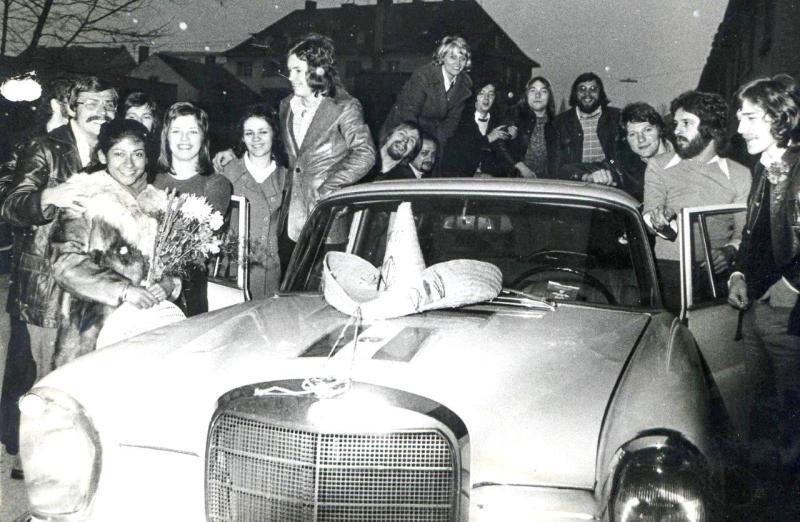 Großer Empfang für Günter und seine Frau (links) nach der Rückkehr aus Mexiko.