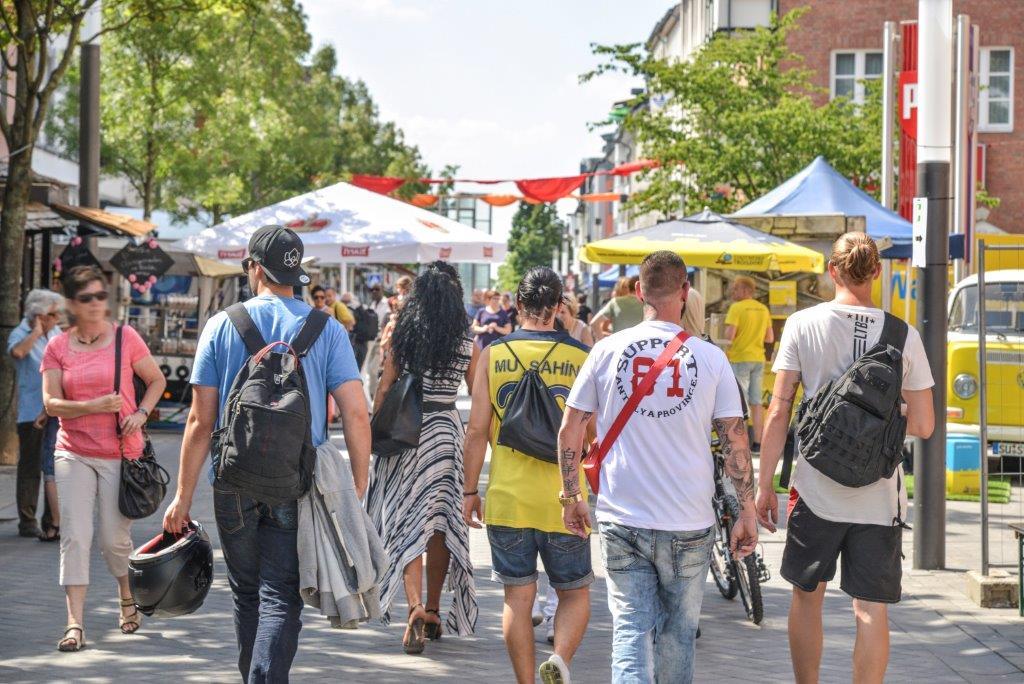Die neue Fußgängerzone wird angenommen.
