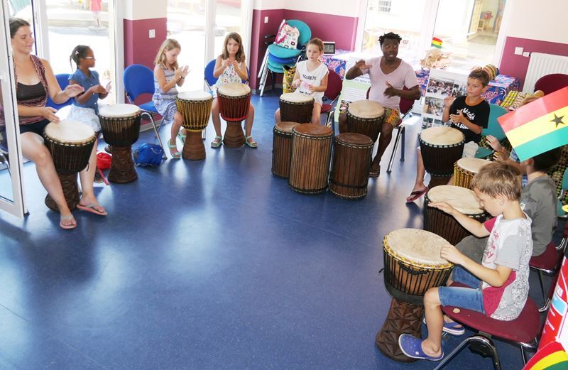 Trommel-Session in Spich.