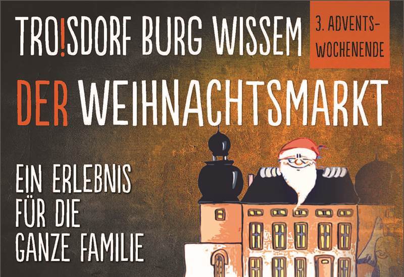 Willkommen beim Weihnachtsmarkt auf Burg Wissem!