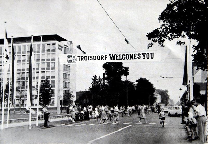 Troisdorf grüßte 1959 den US-Präsidenten Eisenhower.