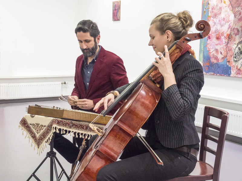 Katharina Hoffmann und Poolad Torkamanrad sind das Duo „Celsant“.