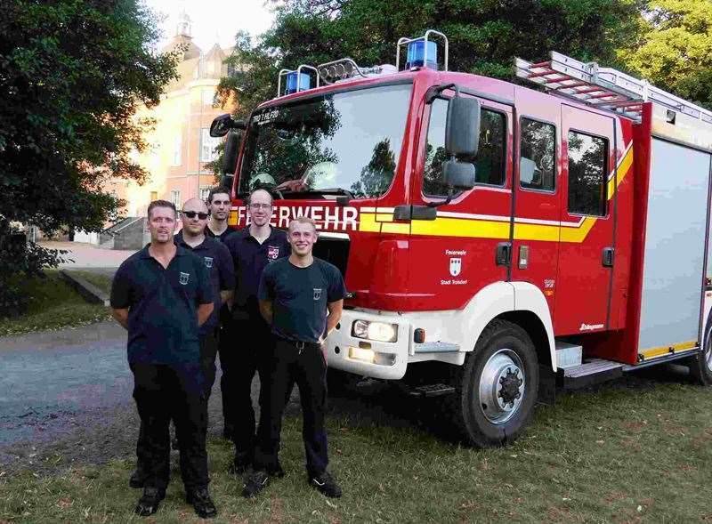 Einsatz der Löschgruppe Mitte an der Burg Wissem.
