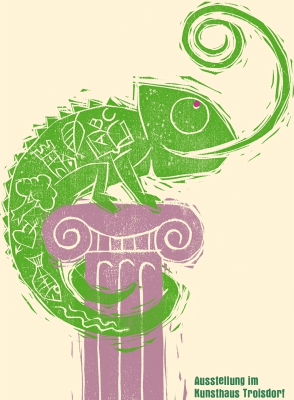 Plakatmotiv zur Ausstellung junger Nachwuchskünstlerinnen und -künstler.