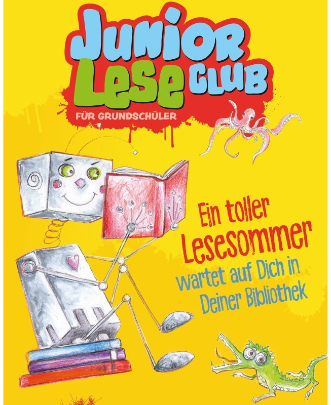 Plakatmotiv zum JuniorLeseClub 2018.
