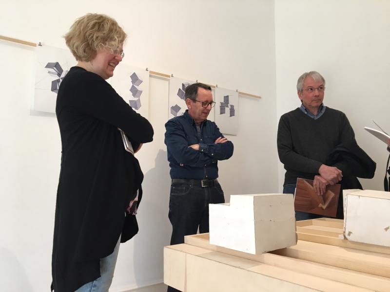 Dr. Pauline Liesen, Museumsleiterin, Benoit Tremsal, Jürgen Röhrig (v.l.)