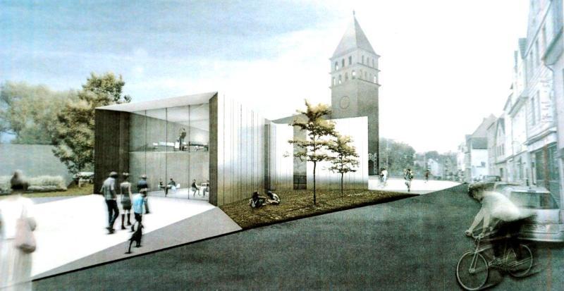 Entwurf für das neue Pfarrzentrum an St. Hippolytus.