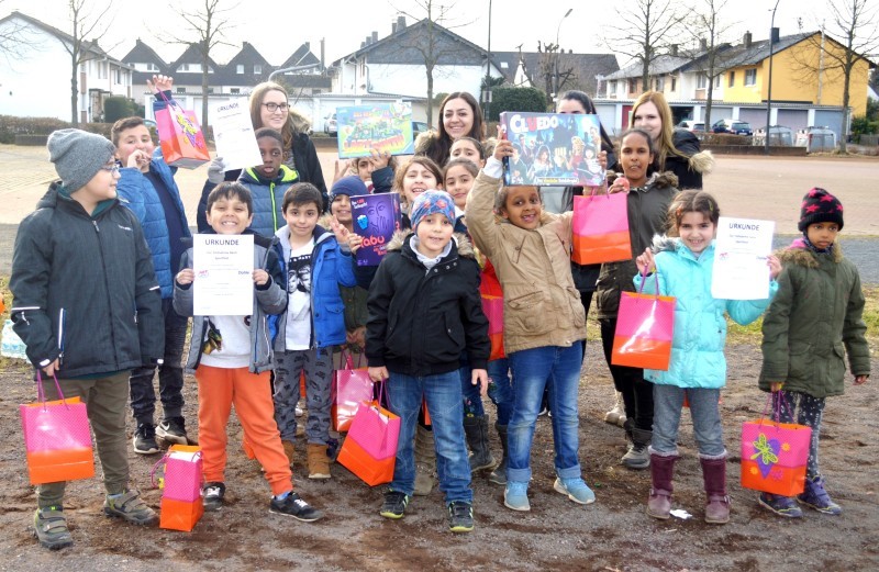 Die Kinder aus dem Mehrgenerationenhaus freuten sich über die Spiele und die Ergebnisse.