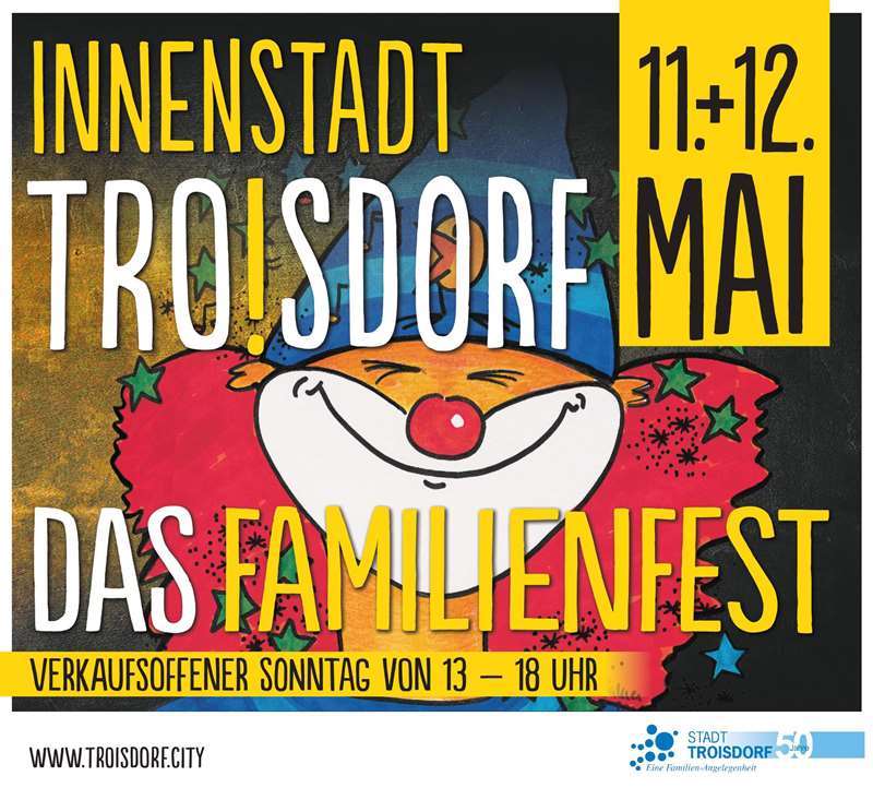 Viel Vergnügen beim traditionellen Troisdorfer Familienfest.