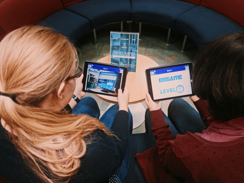 Das neue Bibgame in der Stadtbibliothek.