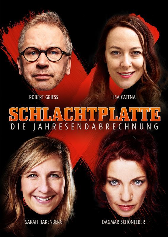 Das Kabarett-Quartett der Schlachtplatte 2019.