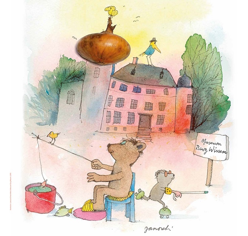 Janosch hat ein Bild für Burg Wissem gemalt.