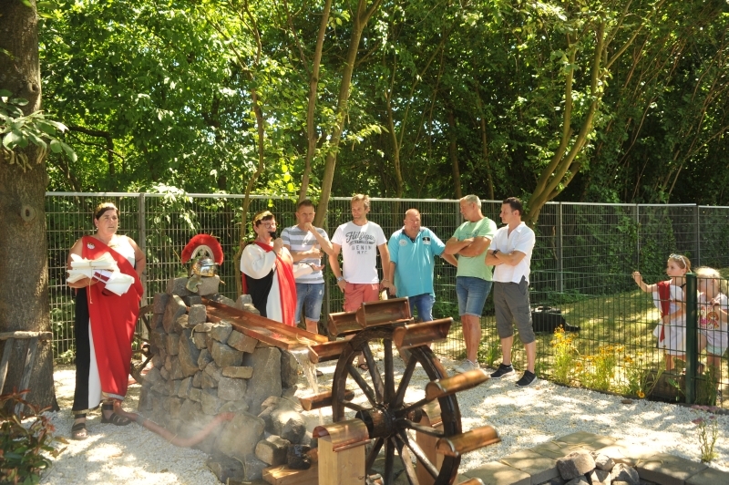 Neue Wasser-Spiel-Anlage in der Kita Evrystraße. Bild Kita Evrystraße
