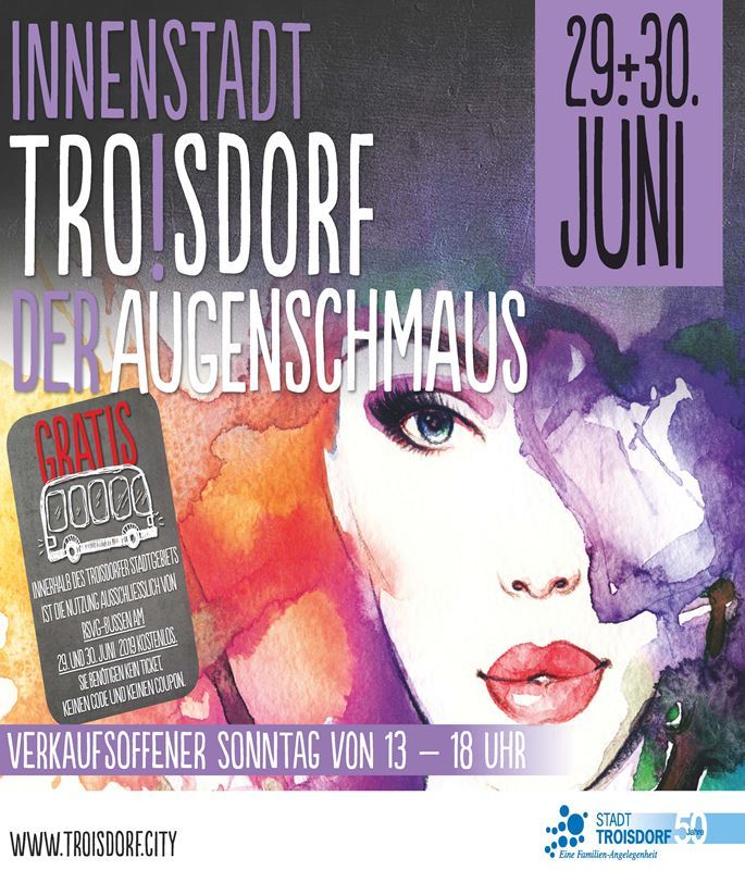 Willkommen beim Troisdorfer Kunstfest Augenschmaus!
