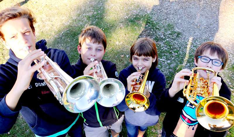 Mitglieder des Kinderorchesters NRW.