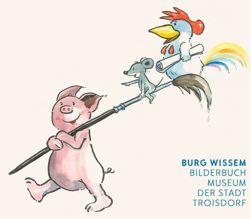 Plakatausschnitt zur Helme-Heine-Ausstellung.