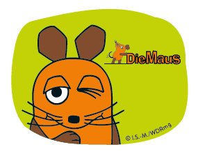 Die Maus kommt in die Stadtbibliothek.