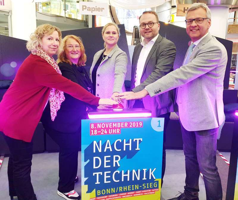 Coutdown zur 1. Nacht der Technik, an der sich Troisdorfer Firmen beteiligen.