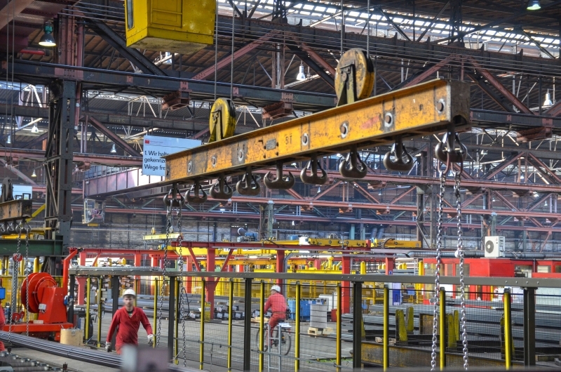 Mannstaedt: Blick in die Werkshallen.