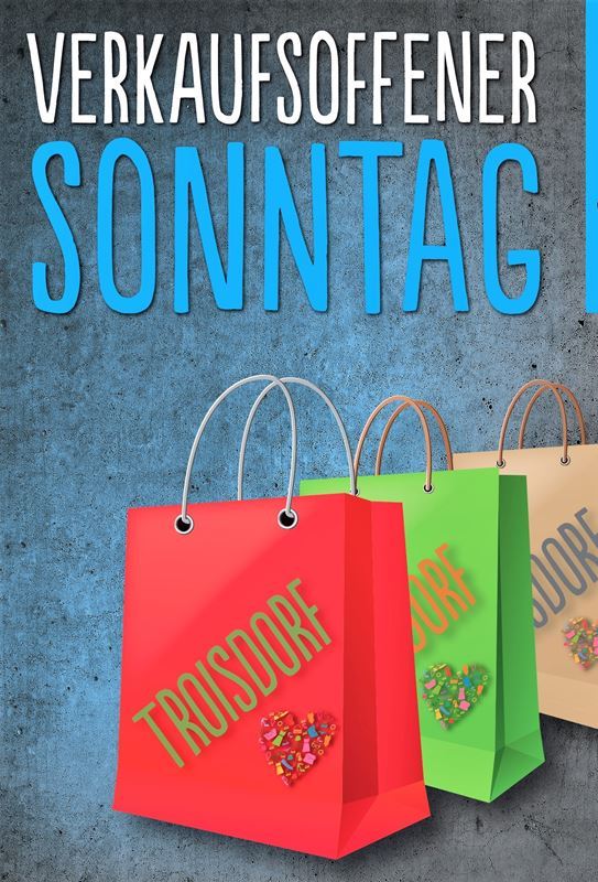 Das Plakat zum verkaufsoffenen Sonntag 6. September.