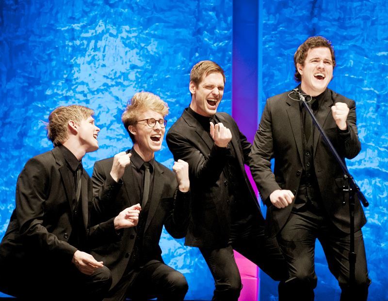 Die Ringmasters ist eine der Gruppen beim Festival des Gesangs.