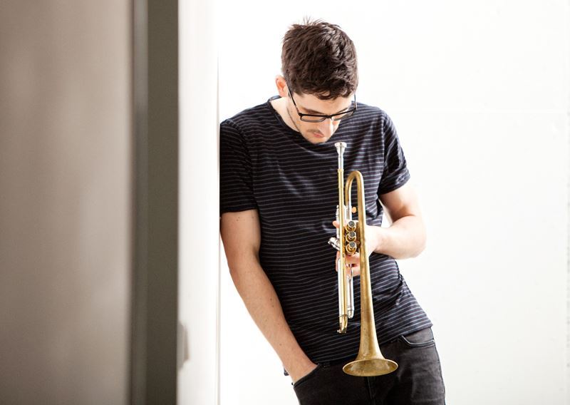 Trompeter Maik Krahl spielt mit seinem Quartett im Kunsthaus.