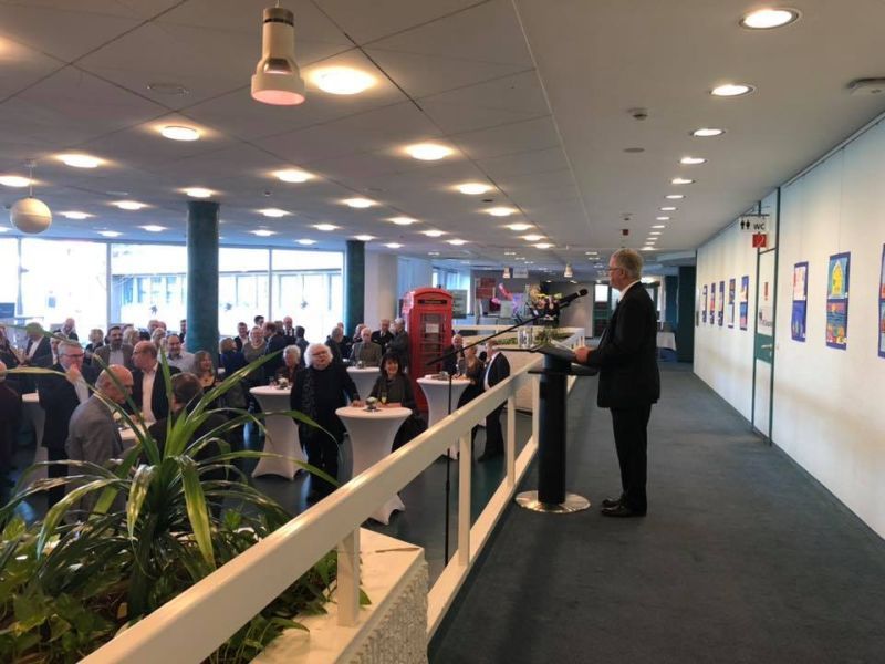 Neujahrsempfang im Foyer des Rathauses.